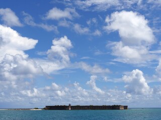 Gorgeous clouds over Fort Jefferson, Dry Tortugas National Park.