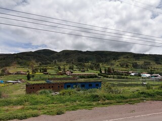 Naklejka premium Wonderful life in the Sacred Valley of the Incas in Perú. Come to visit this view