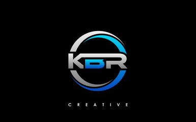 KBR Letter Initial Logo Design Template Vector Illustration