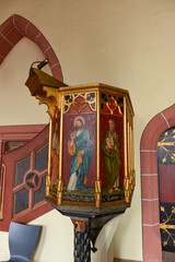 Innenansicht Röttler Kirche in Rötteln - Stadt Lörrach