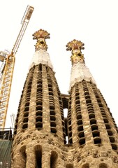 Wieże katedry Sagrada Familia w Barcelonie © Lukasz Lewczuk