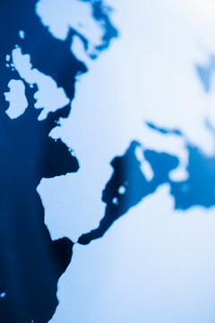 Globe depicting Europe