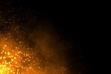 Fototapeta na wymiar Sparkling burning fire abstract illustration