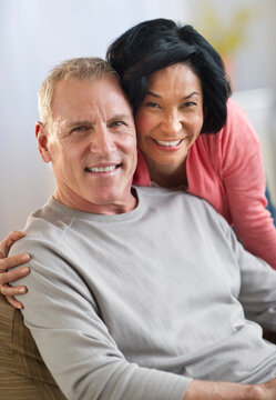 Portrait of cheerful mature couple