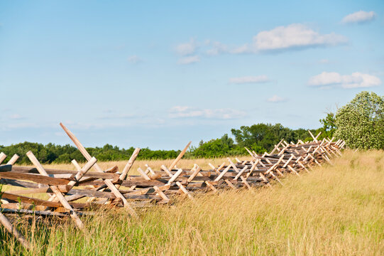 Barricade in field