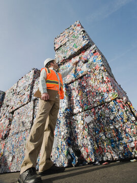 Manager at recycling plant