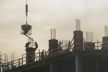 USA, California, Los Angeles, Lake Charles, casino under construction