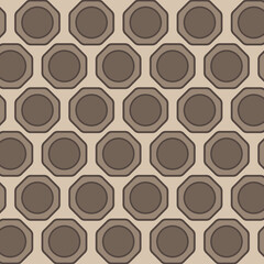 Seamless pattern abstract circles vector decoration