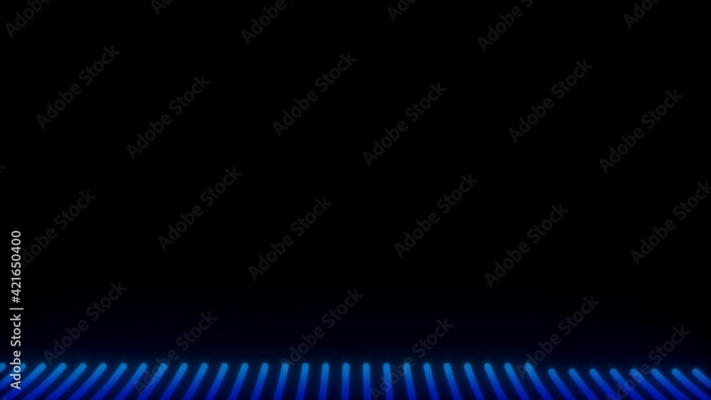 Aufkleber computer generated bent neon lines. 3d rendering stripes backdrop with rainbow light