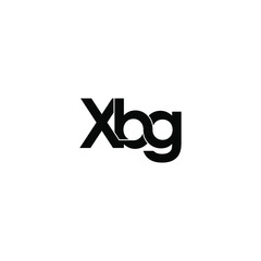 Fototapeta premium xbg letter original monogram logo design