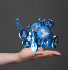 conference team work connection digital concept