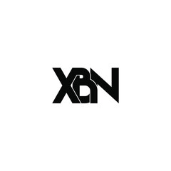 xbn letter original monogram logo design