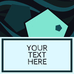 Abstract Dark Blue Geometric Template