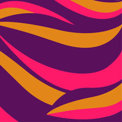 Vivid Pink, Purple and Gold Retro Wave Background