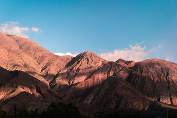 sunset in the mountains