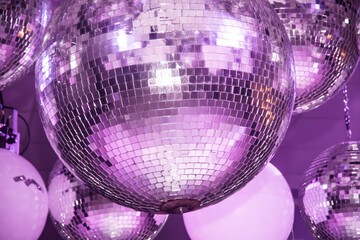 purple disco ball
