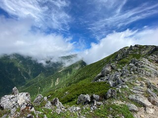 山の上から見た世界