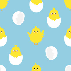 Seamless easter pattern background vector illustration easter day concept