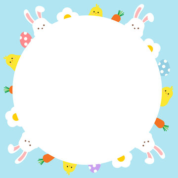 Happy Easter. Cute bunny rabbit