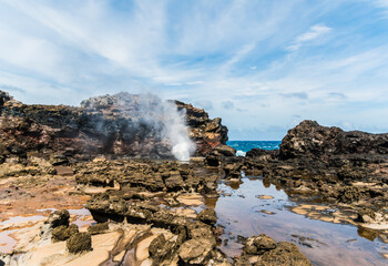 The Nakalele Blow Hole on Nakalele Point, Maui, Hawaii, USA