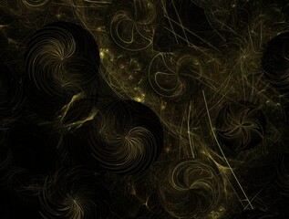 Naklejka premium Imaginatory fractal background generated Image