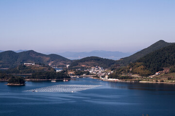 A farm in a Korean fishing village