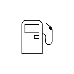 Gas station icon design black symbol isolated on white background. Vector EPS 10.
