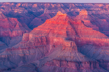 Isis Temple and The Inner Canyon, Grand Canyon National Park, Arizona, USA