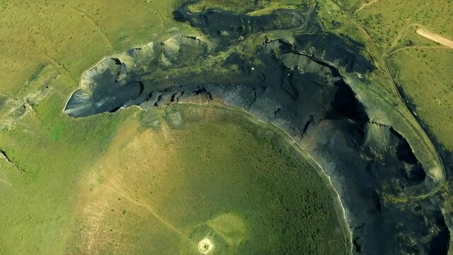 UAV aerial photos of Ulan hada Volcano Park