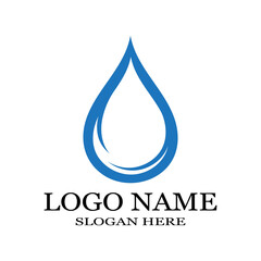 Water drop Logo Template vector illustration design