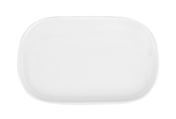 white plate isolated on white background