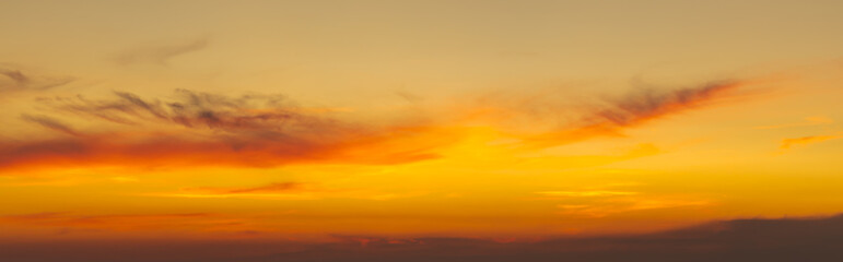 clouds or cloudscape at sunset or evening time.