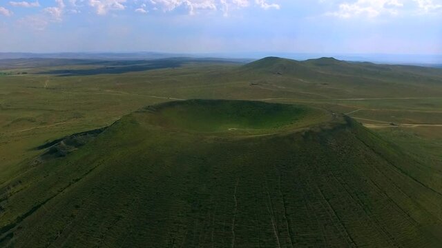 UAV aerial photos of Ulan hada Volcano Park