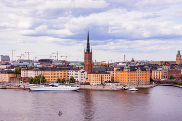 Fototapeta na wymiar Sweden. View of the Stockholm city. 