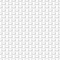 coffee cup line style pattern