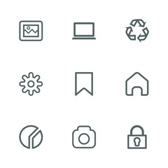 Set of Website icon vector