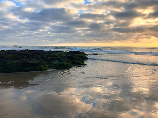 The edge of the ocean