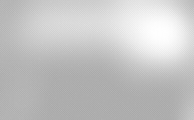 Light spot on metal polished surface decorated small dots repeat pattern. Abstract textured background.