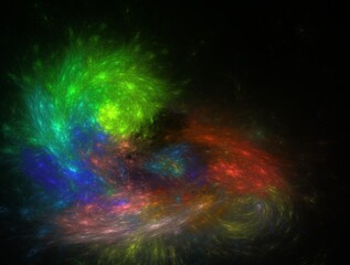 Imaginatory fractal background generated Image