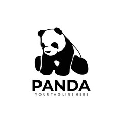 Panda Logo design vector illustration