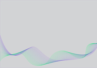 Colorful wave design Abstract gray background