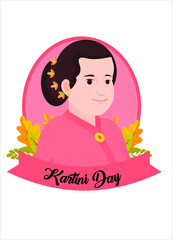 Kartini day 2012, April, Asian, background, banner, flag banner, brave, crashing card, celebration, concept, worry,attention, education, emancipation, empowerment, girls, figure, greeting, happy, luck