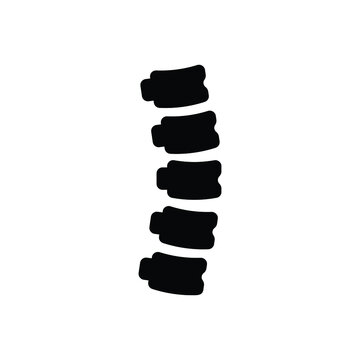 recommend clip art: Black solid icon for spine