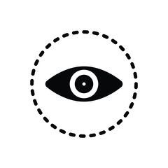 Black solid icon for visible