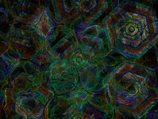 Imaginatory fractal background generated Image