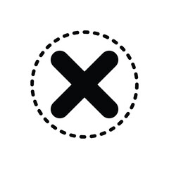 Obraz premium Black solid icon for eliminate