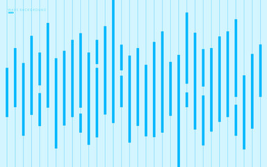 Abstract minimal design stripe and Lines Pattern. Simple soft blue texture. Modern sound wave design. Design element for prints, web, template and textile pattern. Vector illustration