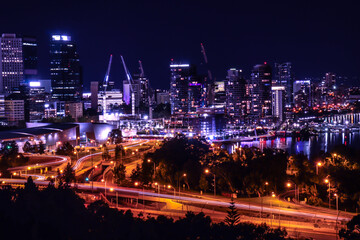 Obraz premium Perth City at Night