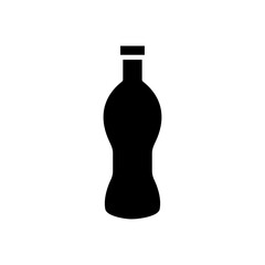 Plastic bottle icon. Editable stroke. Design template vector