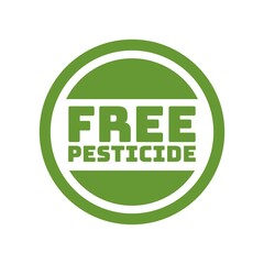 free pesticide product tag sign design vector illustration
